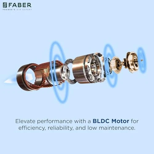 Faber Coral 75cm 1500m³/hr BLDC Autoclean T-Shape Chimney | Built In Oil Collector | Touch & Gesture Control | 12Yr Motor,2Yr Comprehensive Warranty by Faber | Hood Coral BLDC FL HC SC BK IN 75