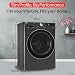 LG 12 Kg (Wash) / 7 Kg (Dry), AI Direct Drive Technology, Steam+ & Wi-Fi Front Load Fully Automatic Washer Dryer (FHD1207STB, Intelligent & Convenient Fabric Care & Turbowash 360, Platinum Black)