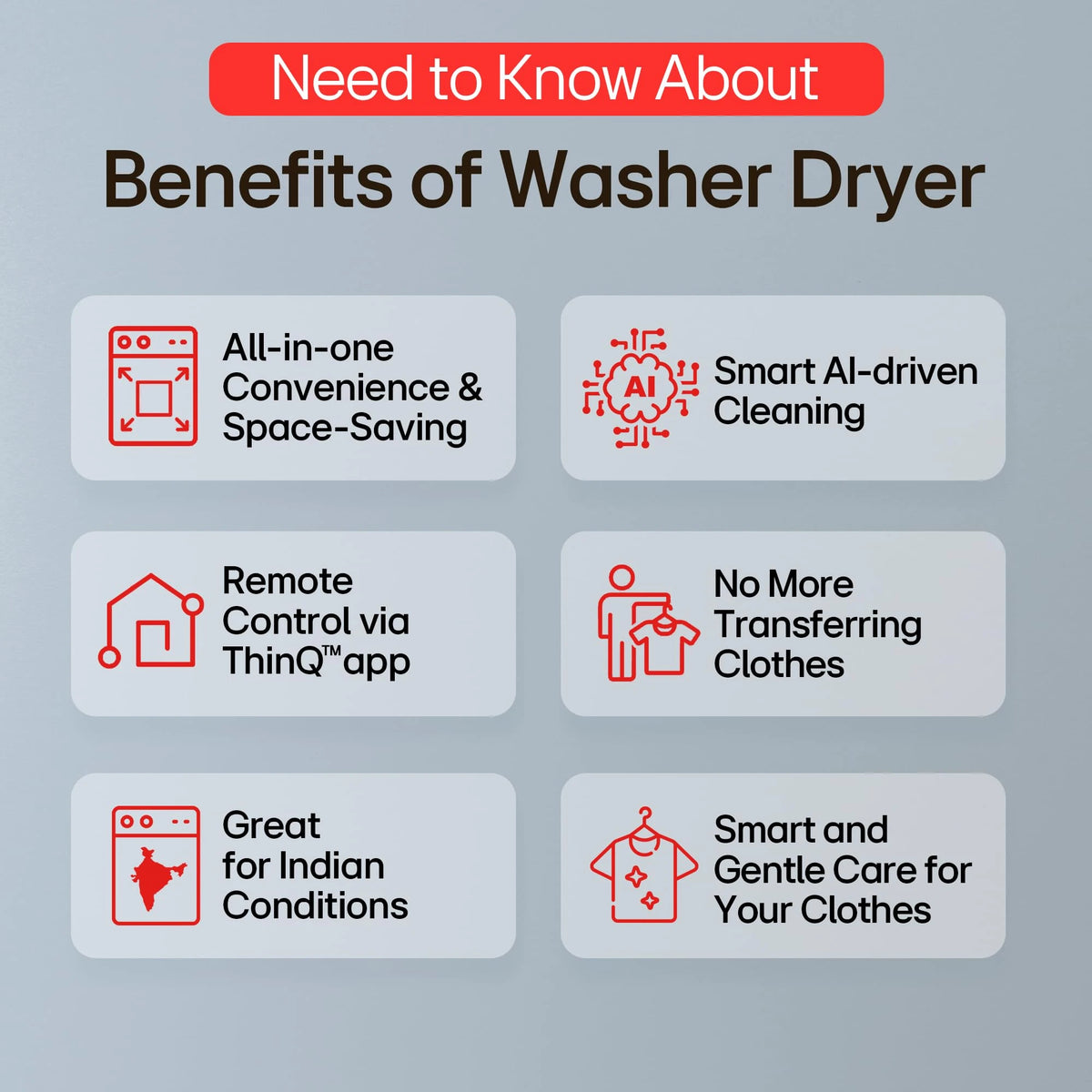 LG 12 Kg (Wash) / 7 Kg (Dry), AI Direct Drive Technology, Steam+ & Wi-Fi Front Load Fully Automatic Washer Dryer (FHD1207STB, Intelligent & Convenient Fabric Care & Turbowash 360, Platinum Black)