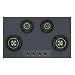 Hindware Graphite 4B 86CM Built in Hob With Flame Failure Device | Matt Grey Frost Glass with Coated SS Strips | Silver Metallic Finish & Jet Black Knobs | Stainless Steel Automatic Hob