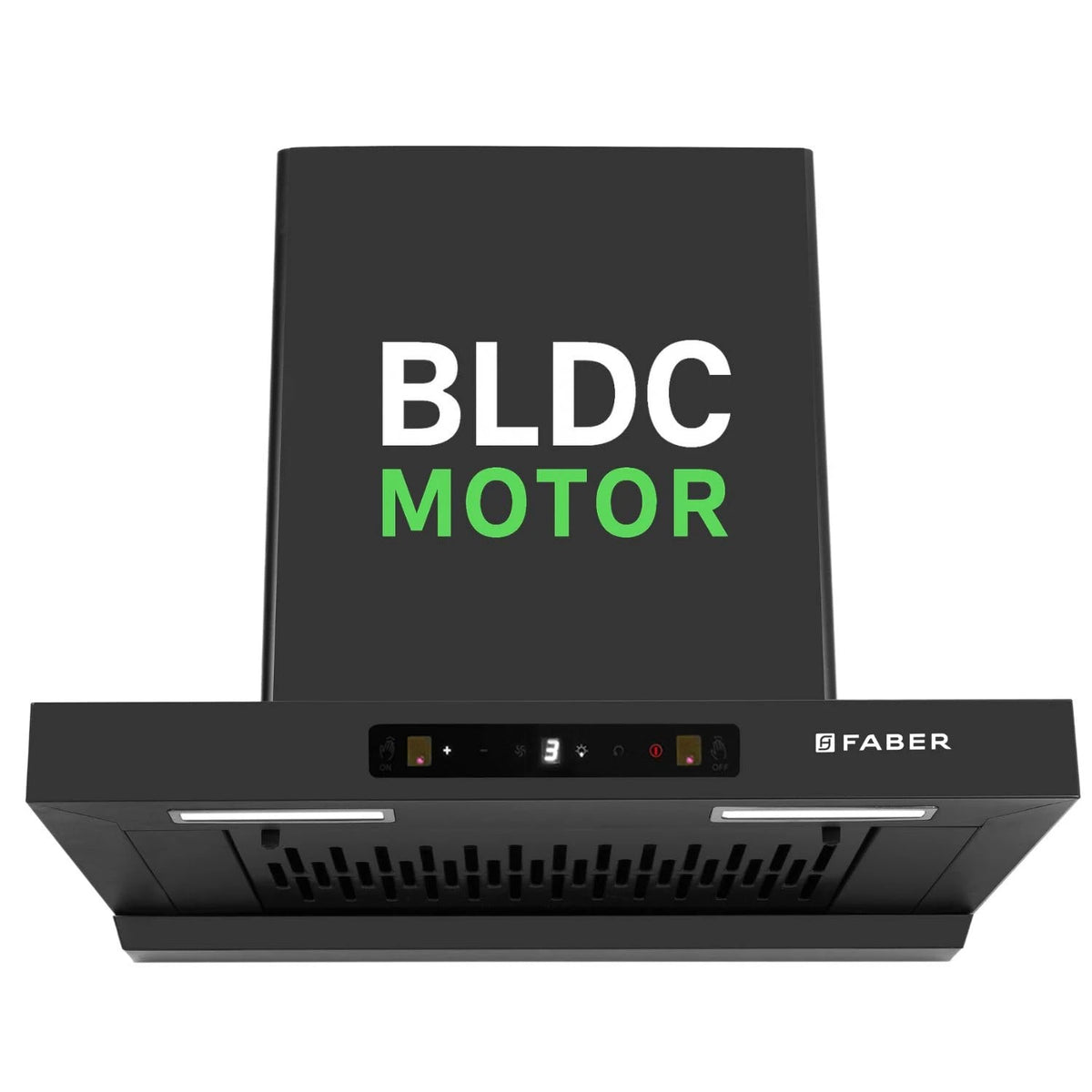 Faber Atom 60cm 1500m³/hr BLDC Autoclean Filterless T-Shape Chimney|Built In Oil Collector|Touch & Gesture Control|8Yr Motor,2Yr Comprehensive Warranty by Faber | Hood ATOM BLDC TC FL HC SC BK IN 60
