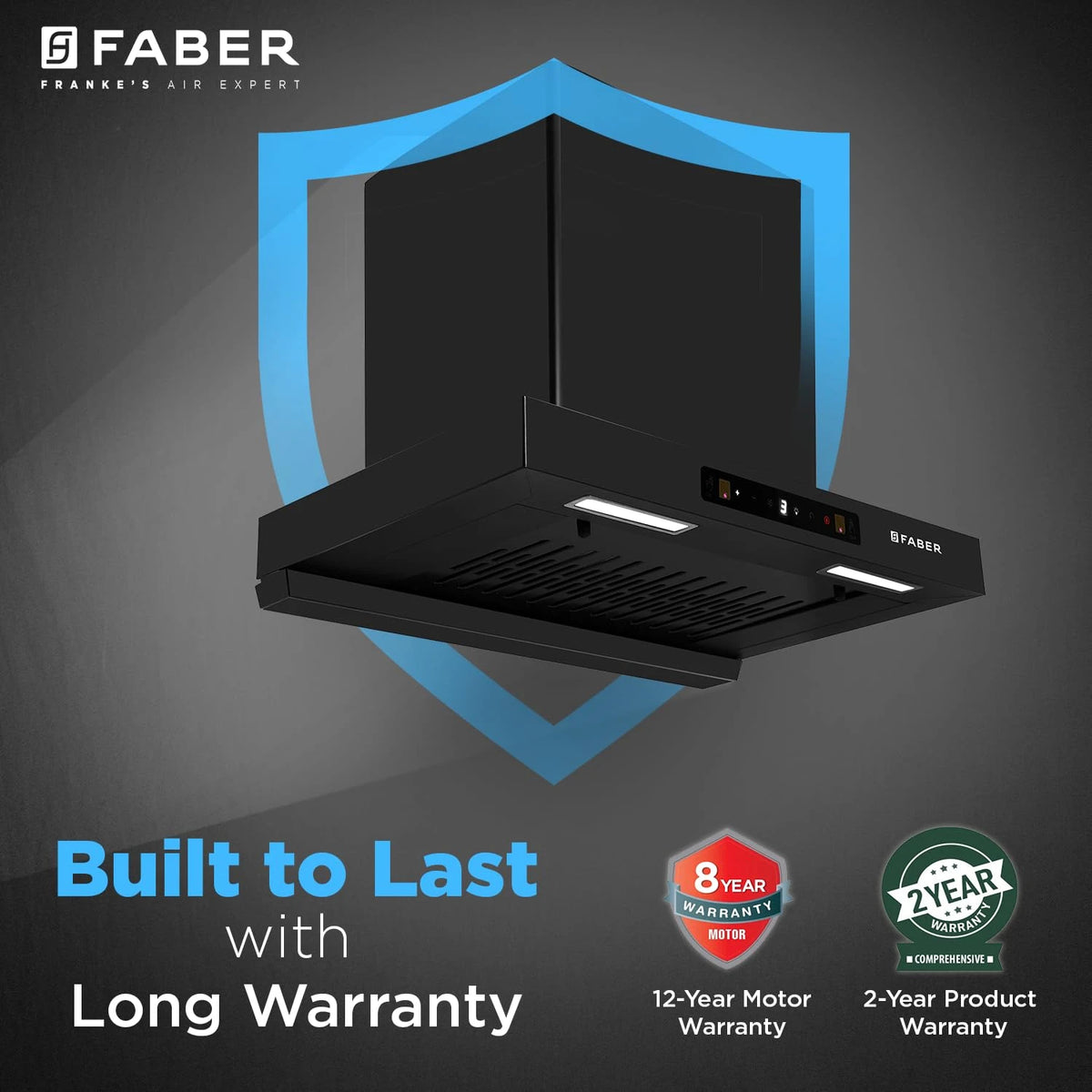 Faber Atom 60cm 1500m³/hr BLDC Autoclean Filterless T-Shape Chimney|Built In Oil Collector|Touch & Gesture Control|8Yr Motor,2Yr Comprehensive Warranty by Faber | Hood ATOM BLDC TC FL HC SC BK IN 60