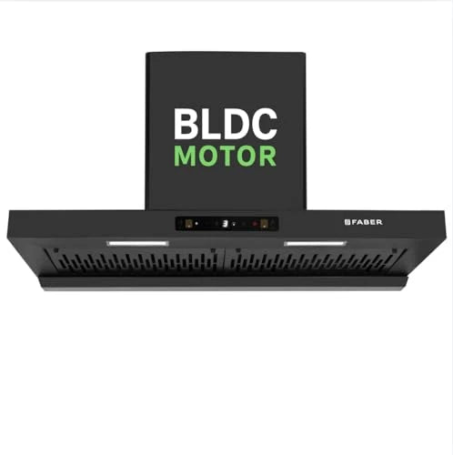 Faber Atom 90cm 1500m³/hr BLDC Autoclean Filterless T-Shape Chimney|Built In Oil Collector|Touch & Gesture Control|8Yr Motor,2Yr Comprehensive Warranty by Faber | Hood ATOM BLDC TC FL HC SC BK IN 90