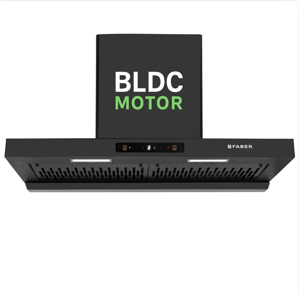Faber Atom 90cm 1500m³/hr BLDC Autoclean Filterless T-Shape Chimney|Built In Oil Collector|Touch & Gesture Control|8Yr Motor,2Yr Comprehensive Warranty by Faber | Hood ATOM BLDC TC FL HC SC BK IN 90