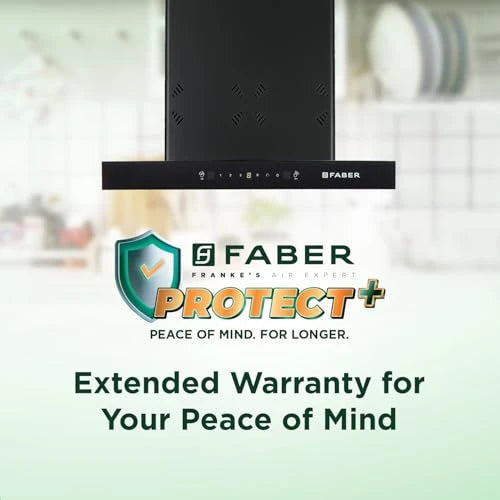 Faber Atom 90cm 1500m³/hr BLDC Autoclean Filterless T-Shape Chimney|Built In Oil Collector|Touch & Gesture Control|8Yr Motor,2Yr Comprehensive Warranty by Faber | Hood ATOM BLDC TC FL HC SC BK IN 90