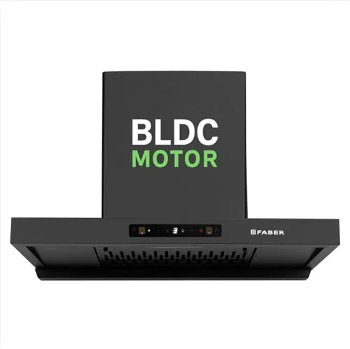Faber Atom 75cm 1500m³/hr BLDC Autoclean Filterless T-Shape Chimney|Built In Oil Collector|Touch & Gesture Control|8Yr Motor,2Yr Comprehensive Warranty by Faber | Hood ATOM BLDC TC FL HC SC BK IN 75