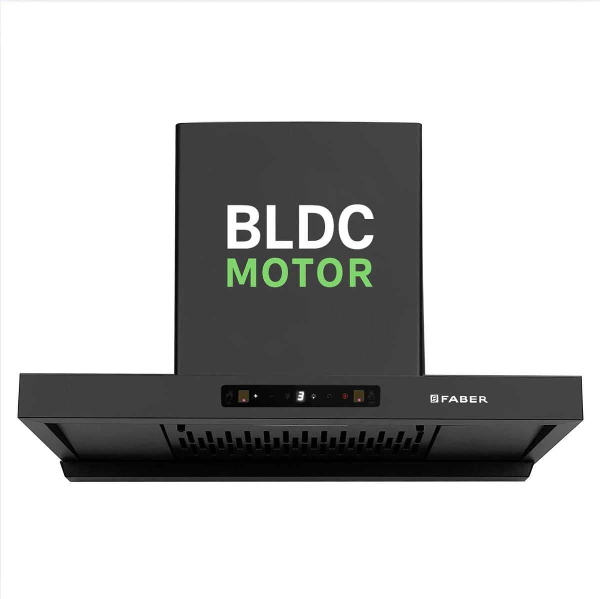 Faber Atom 75cm 1500m³/hr BLDC Autoclean Filterless T-Shape Chimney|Built In Oil Collector|Touch & Gesture Control|8Yr Motor,2Yr Comprehensive Warranty by Faber | Hood ATOM BLDC TC FL HC SC BK IN 75