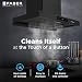 Faber Atom 75cm 1500m³/hr BLDC Autoclean Filterless T-Shape Chimney|Built In Oil Collector|Touch & Gesture Control|8Yr Motor,2Yr Comprehensive Warranty by Faber | Hood ATOM BLDC TC FL HC SC BK IN 75