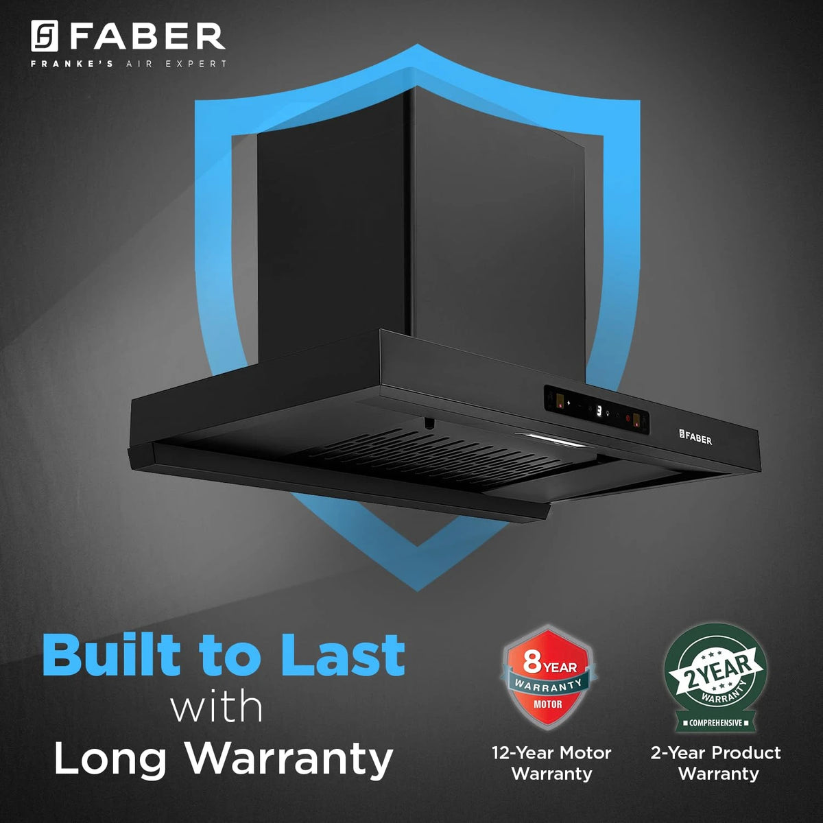 Faber Atom 75cm 1500m³/hr BLDC Autoclean Filterless T-Shape Chimney|Built In Oil Collector|Touch & Gesture Control|8Yr Motor,2Yr Comprehensive Warranty by Faber | Hood ATOM BLDC TC FL HC SC BK IN 75