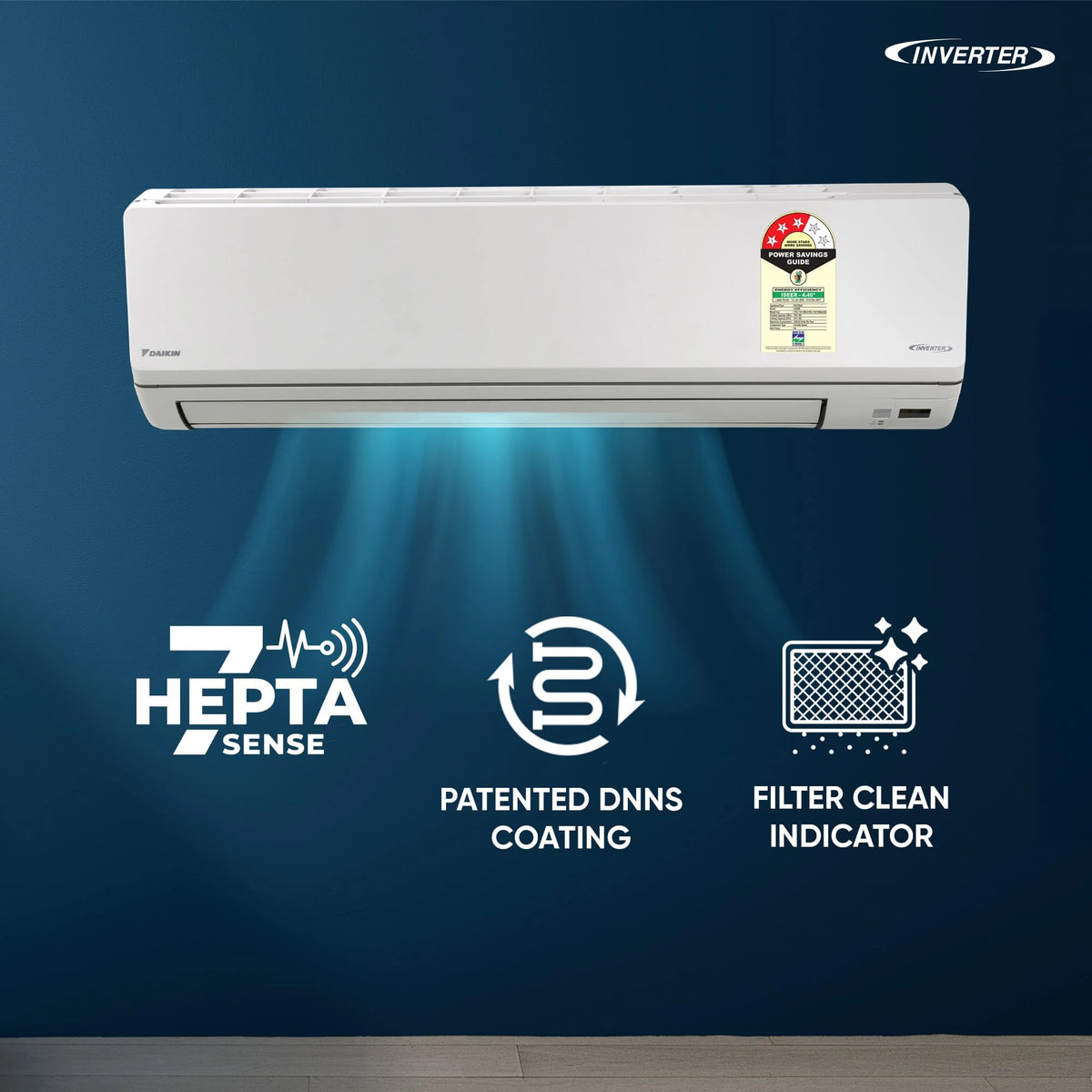 Daikin daikin-rkl71xv16-b0gpxllvxw 2.0 Ton 3 Star Inverter Split AC (FTKL71XV16)