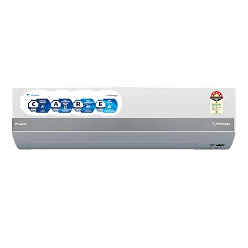 Daikin JTKJ35XV16 inverter split AC indoor unit front view with CARE badges