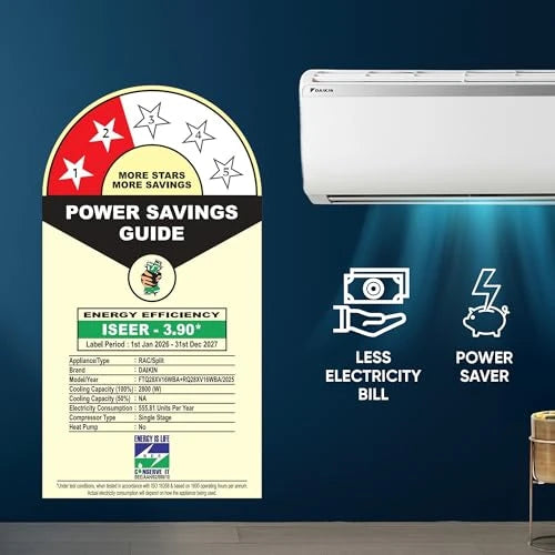 Daikin FTQ28XV16 0.8 Ton split AC additional product image, smaller version