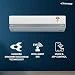 Daikin JTKJ53XV16 split AC thumbnail with Streamer Discharge, Intelligent Eye and voice and app control icons
