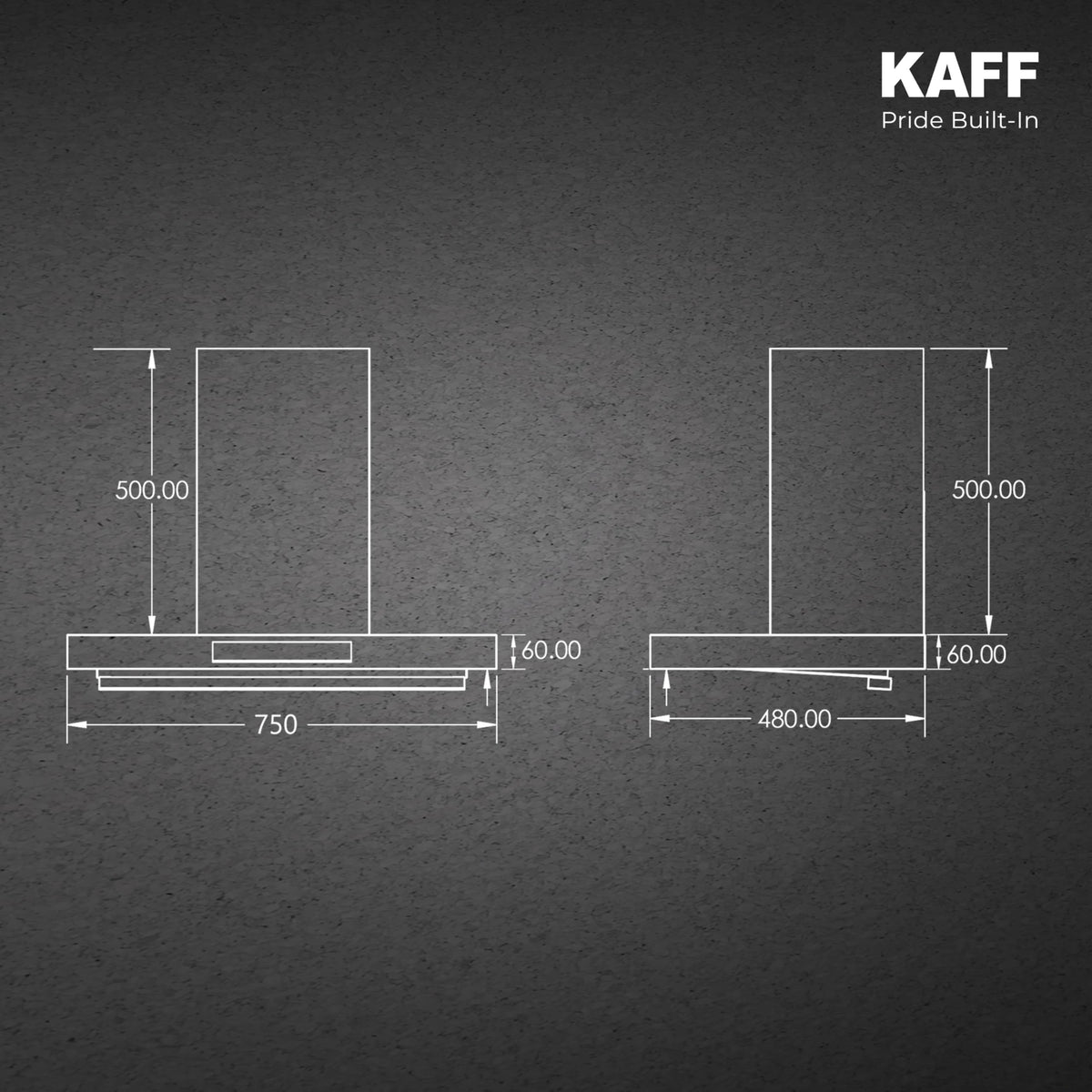 KAFF ASHPRO (SUPER) DHC 60cm Auto Clean Kitchen Chimney | 1450 m³/h Suction | Filterless Dry Heat Technology | Gesture & Touch Control | Tilted Glass Design | Matte Black | 7 Years Motor Warranty