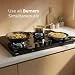 Glen 4 Burner Ultra Slim Premium LPG Gas Stove | 8 MM Thick Toughened Glass Top | 1 Jumbo Forged Brass Burner | Auto Ignition | 2 Years Standard And 5 Years Glass Warranty | 1045USTNAI