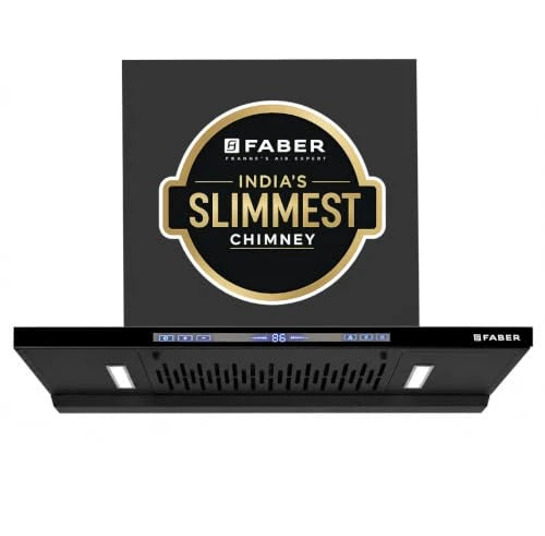 Faber SLIMX 75cm 1500m³/hr BLDC Autoclean Filterless T-Shape Chimney||Built In Oil Collector|Touch & Gesture Control|12Yr Motor,2Yr Comprehensive Warranty by Faber |HOOD SLIMX HC SC FL BK BLDC IN 75-T