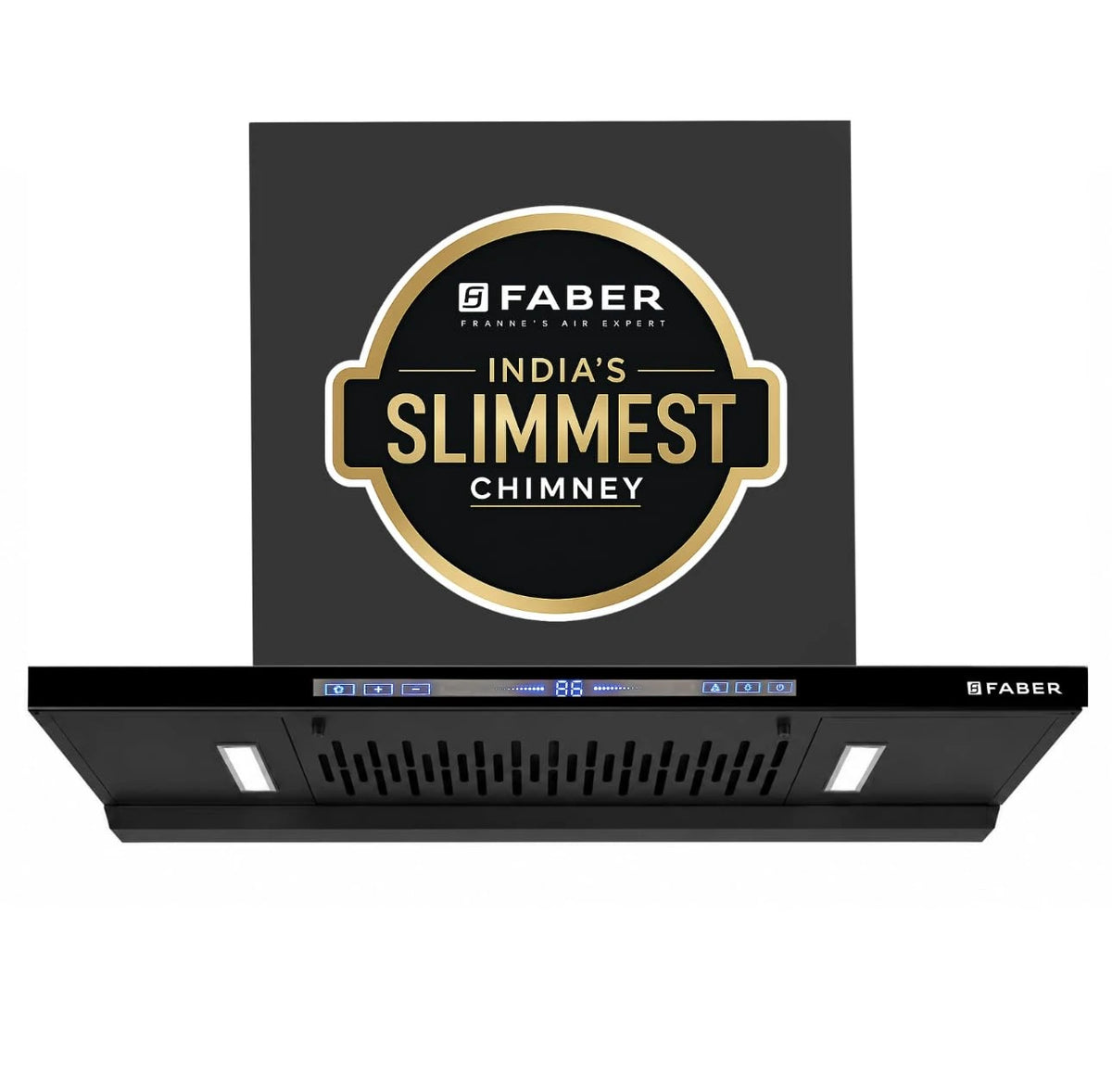 Faber SLIMX 75cm 1500m³/hr BLDC Autoclean Filterless T-Shape Chimney||Built In Oil Collector|Touch & Gesture Control|12Yr Motor,2Yr Comprehensive Warranty by Faber |HOOD SLIMX HC SC FL BK BLDC IN 75-T