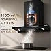Faber SLIMX 75cm 1500m³/hr BLDC Autoclean Filterless T-Shape Chimney||Built In Oil Collector|Touch & Gesture Control|12Yr Motor,2Yr Comprehensive Warranty by Faber |HOOD SLIMX HC SC FL BK BLDC IN 75-T