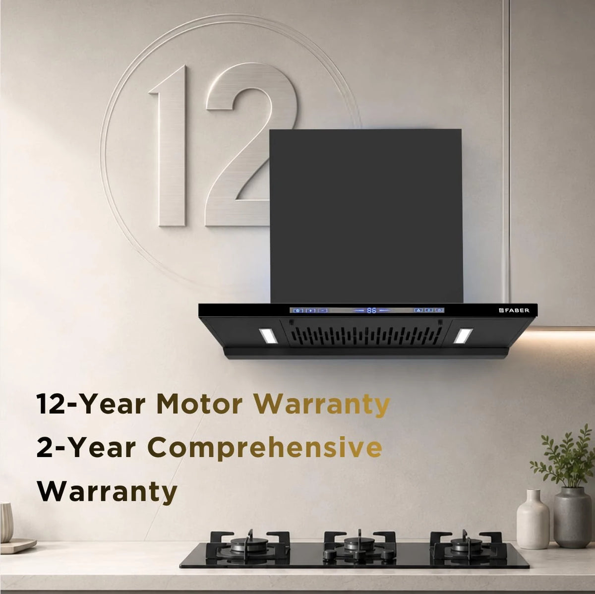 Faber SLIMX 75cm 1500m³/hr BLDC Autoclean Filterless T-Shape Chimney||Built In Oil Collector|Touch & Gesture Control|12Yr Motor,2Yr Comprehensive Warranty by Faber |HOOD SLIMX HC SC FL BK BLDC IN 75-T
