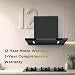 Faber SLIMX 75cm 1500m³/hr BLDC Autoclean Filterless T-Shape Chimney||Built In Oil Collector|Touch & Gesture Control|12Yr Motor,2Yr Comprehensive Warranty by Faber |HOOD SLIMX HC SC FL BK BLDC IN 75-T