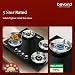 Beyond Appliances Quantum Pro 4 Burner | Gas Saver Stove | 5 Star Energy Rated |10 Year Warranty | Auto Ignition | 77% Energy Efficient| Full Brass burners | LPG & PNG | ISI & LERC Certified