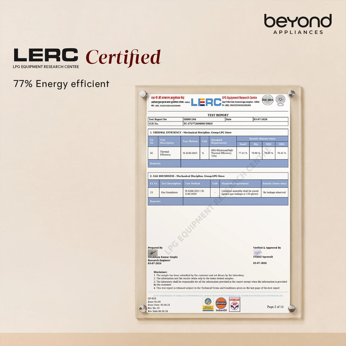 Beyond Appliances Quantum Pro 3 Burner | Gas Saver Stove | 5 Star Energy Rated |10 Year Warranty | Auto Ignition | 77% Energy Efficient| Full Brass burners | LPG & PNG | ISI & LERC Certified
