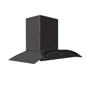 KAFF 90 cm 1180 Nm³/h Auto Clean Chimney (PRIMA TX DHC 90, Black, Touch Control