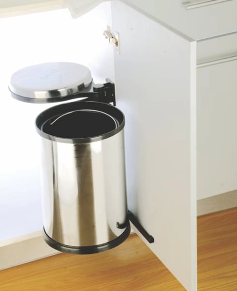 Inox Auto Lid Waste Bin, SS
