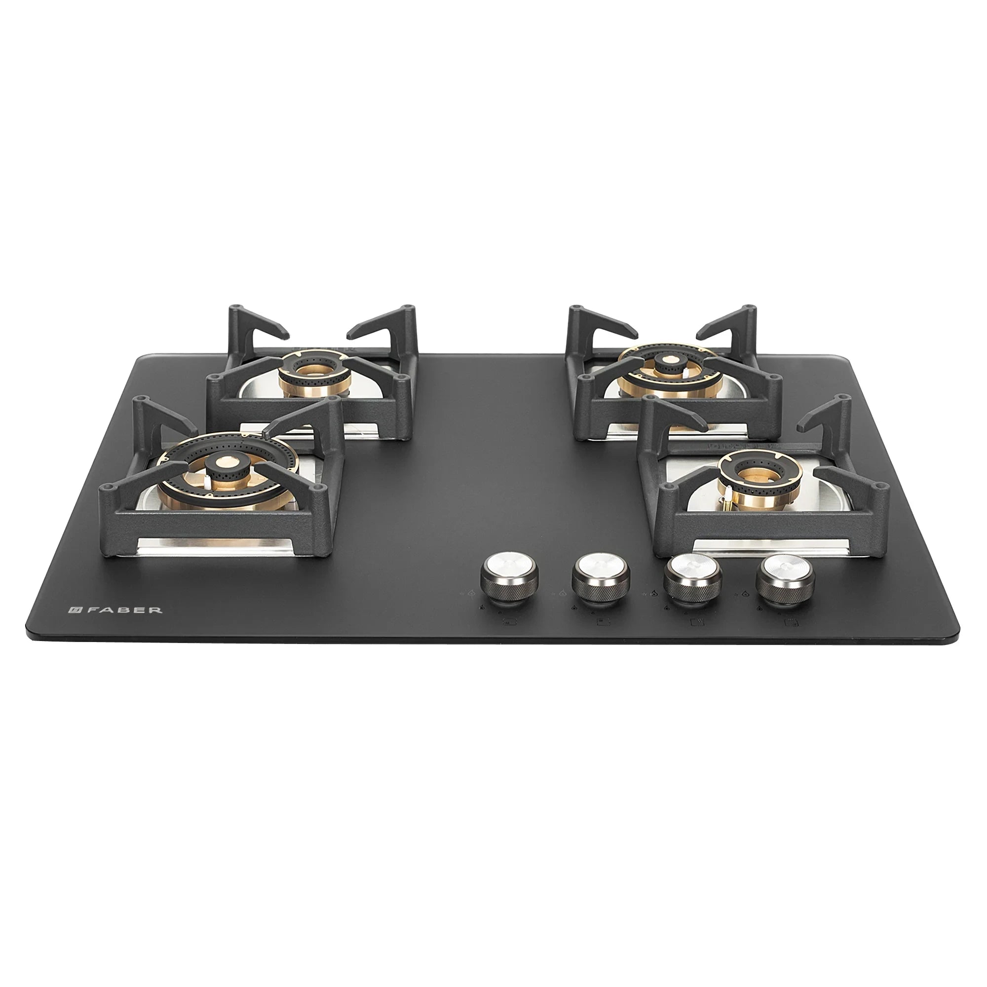 Faber HOB BELLA HT 754 BR 5 Full Brass Burners AI Black 75Cm