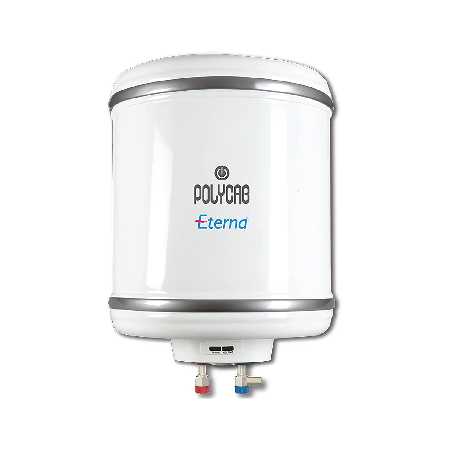 Polycab Eterna 6Ltr Electric Storage Water Heater (Geyser) with 4 Star Rating, Anti-rust tank, Shockproof body with Advanced Safety, ISI certified with 5 years Inner Tank Warranty (Off-White)
