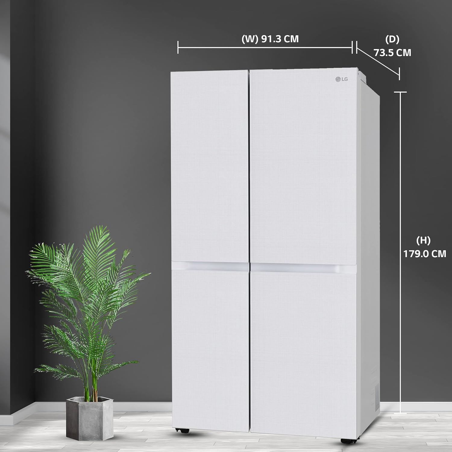 LG 650L Fridge: Convertible, Multi-Air Flow, Smart Diagnosis B257JDS3
