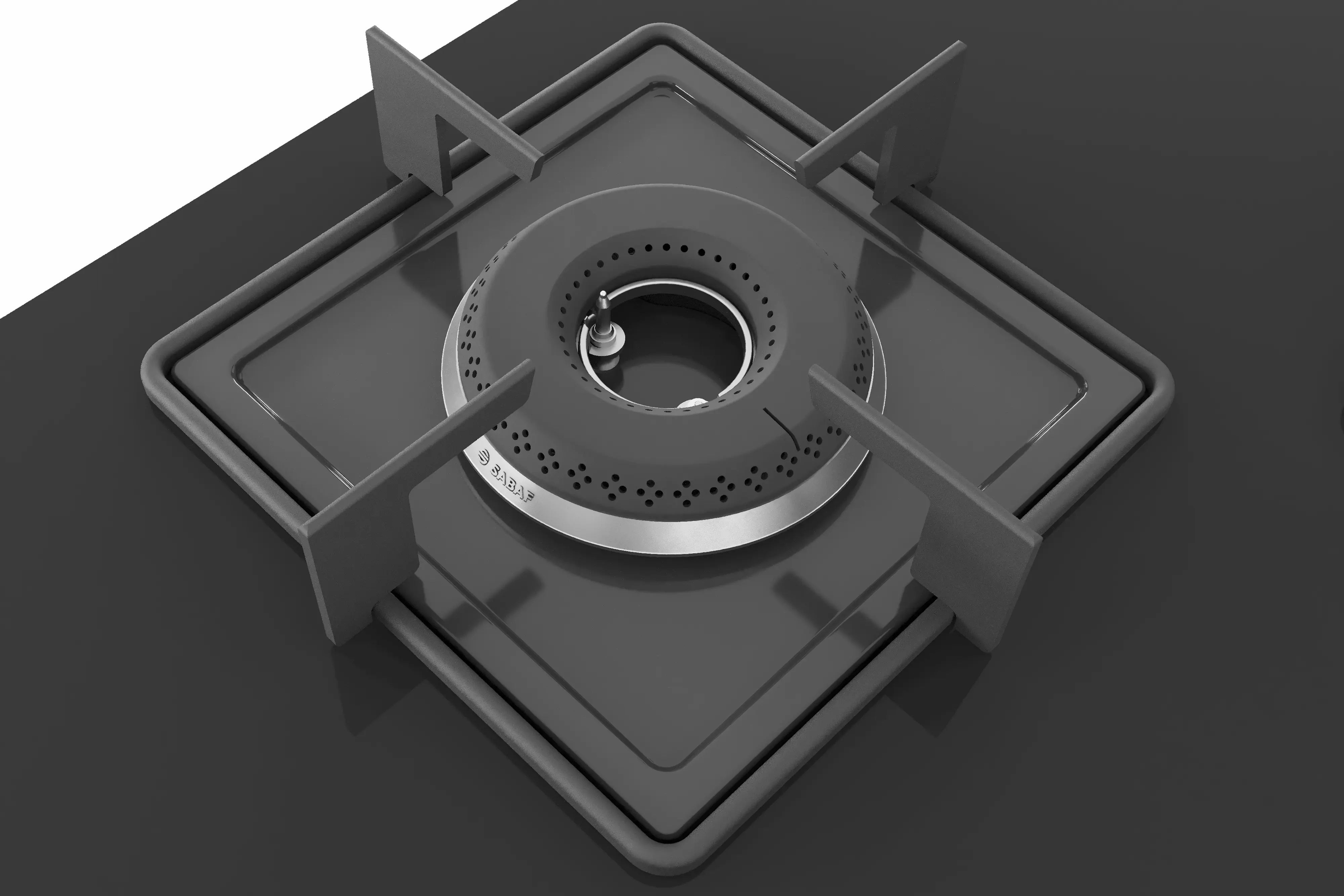 BOSCH PND7B6B10I Glass Automatic Gas Hob 3 Burners BLACK 75 CM