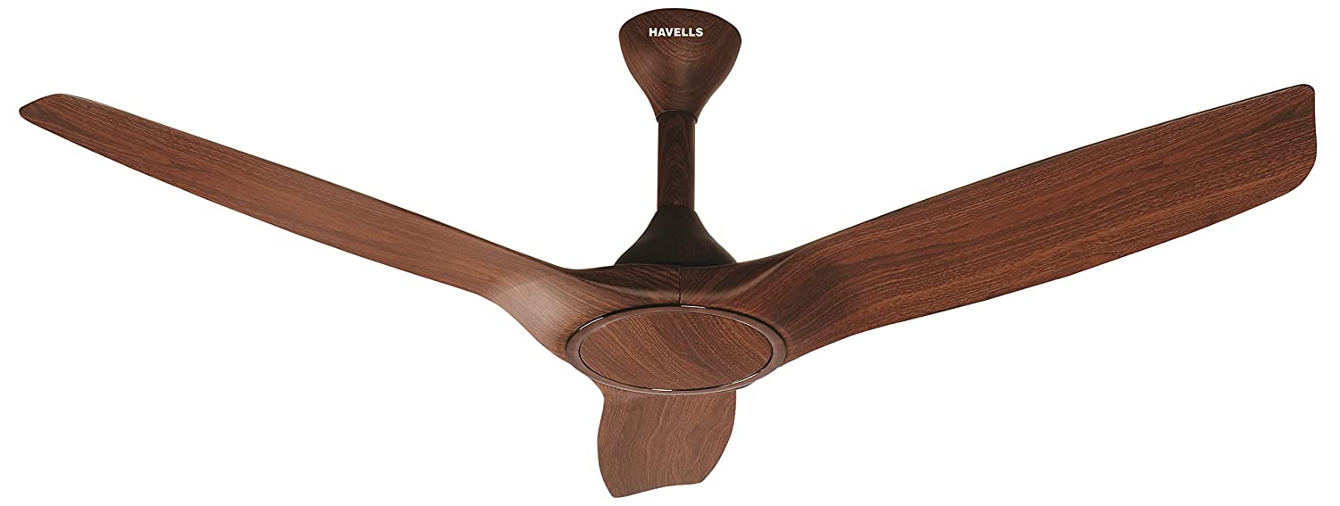 Havells 1200mm Stealth Wood Energy Saving Ceiling Fan Walnut Cola Chrome