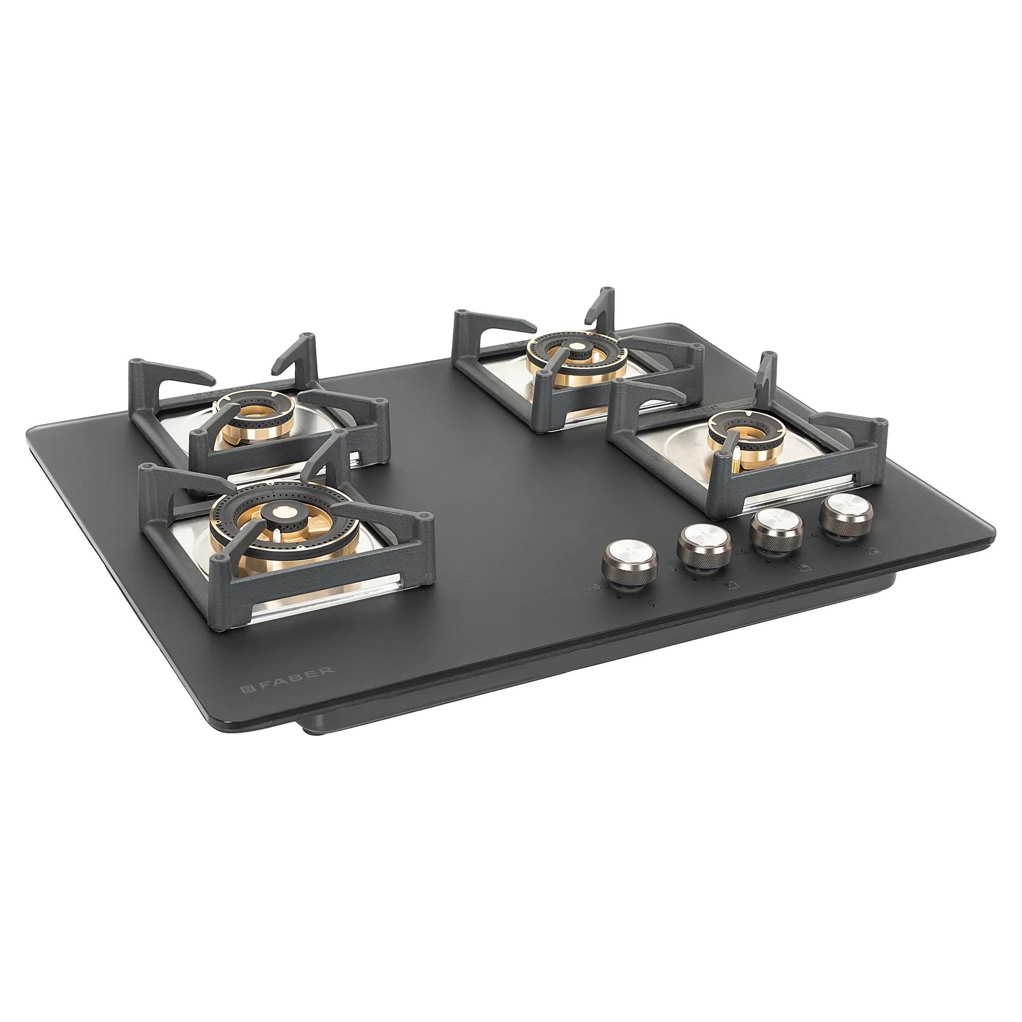 Faber HOB BELLA HT 754 BR 5 Full Brass Burners AI Black 75Cm