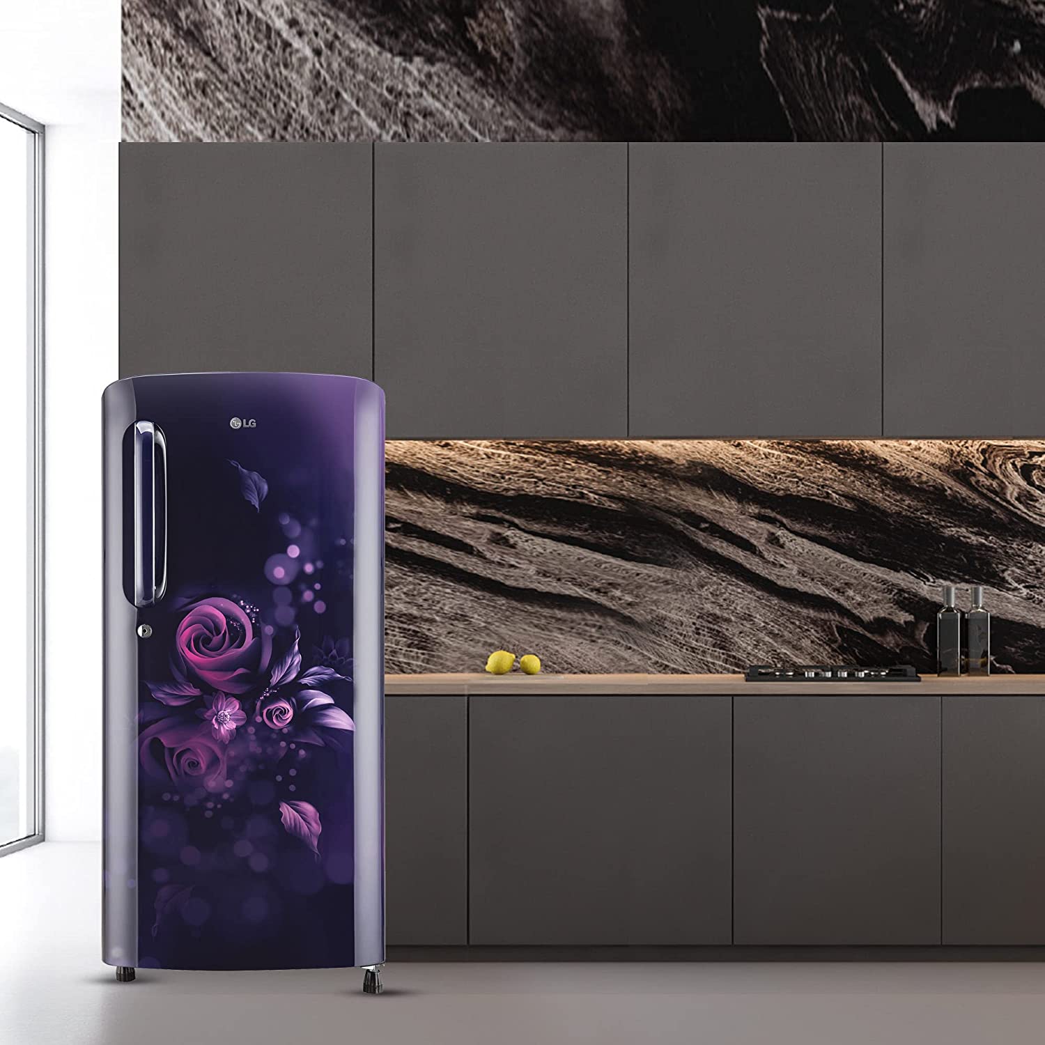 LG 185 L 3 ஸ்டார் டைரக்ட்-கூல் சிங்கிள் டோர் ரெஃப்ரிஜிரேட்டர் ‎ப்ளூ யூபோரியா