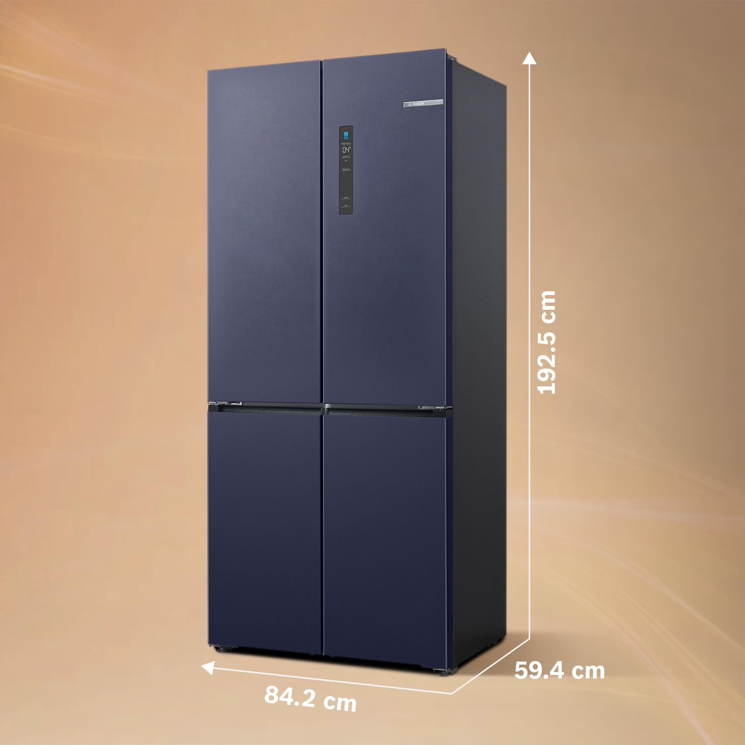 Bosch 503L 4-Door Side-by-Side Refrigerator KCP88E256I, Frost Free, 4 Doors