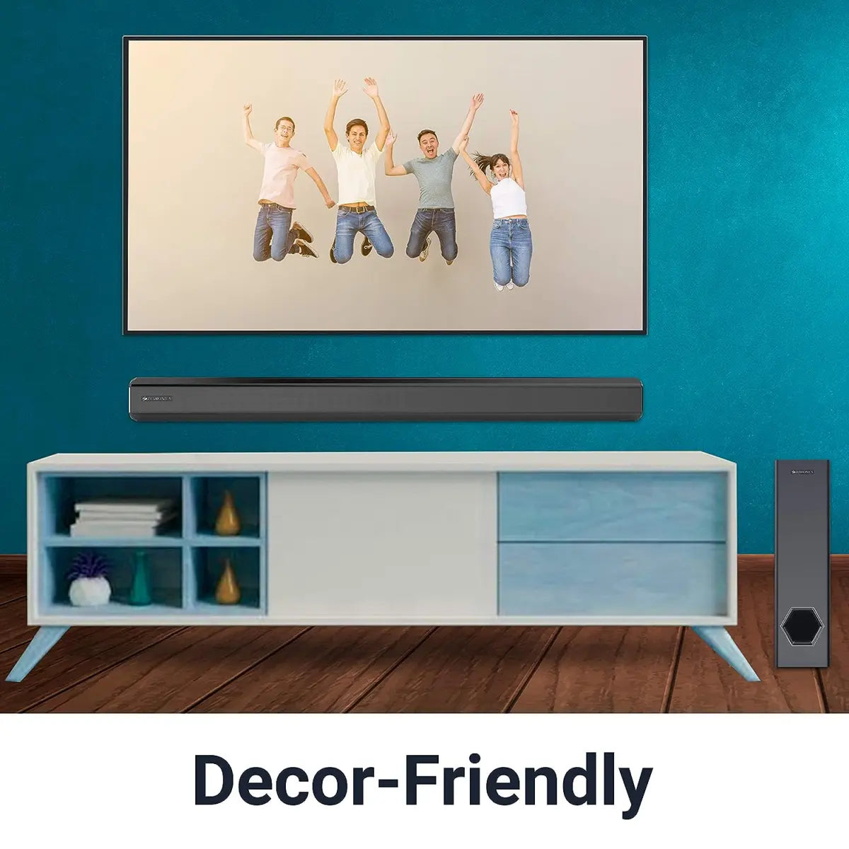 ZEBRONICS Zeb-JUKEBAR 3901, 80W Multimedia soundbar with subwoofer Supporting Bluetooth, HDMI(ARC), Coaxial in, AUX, USB and Remote Control (Black)