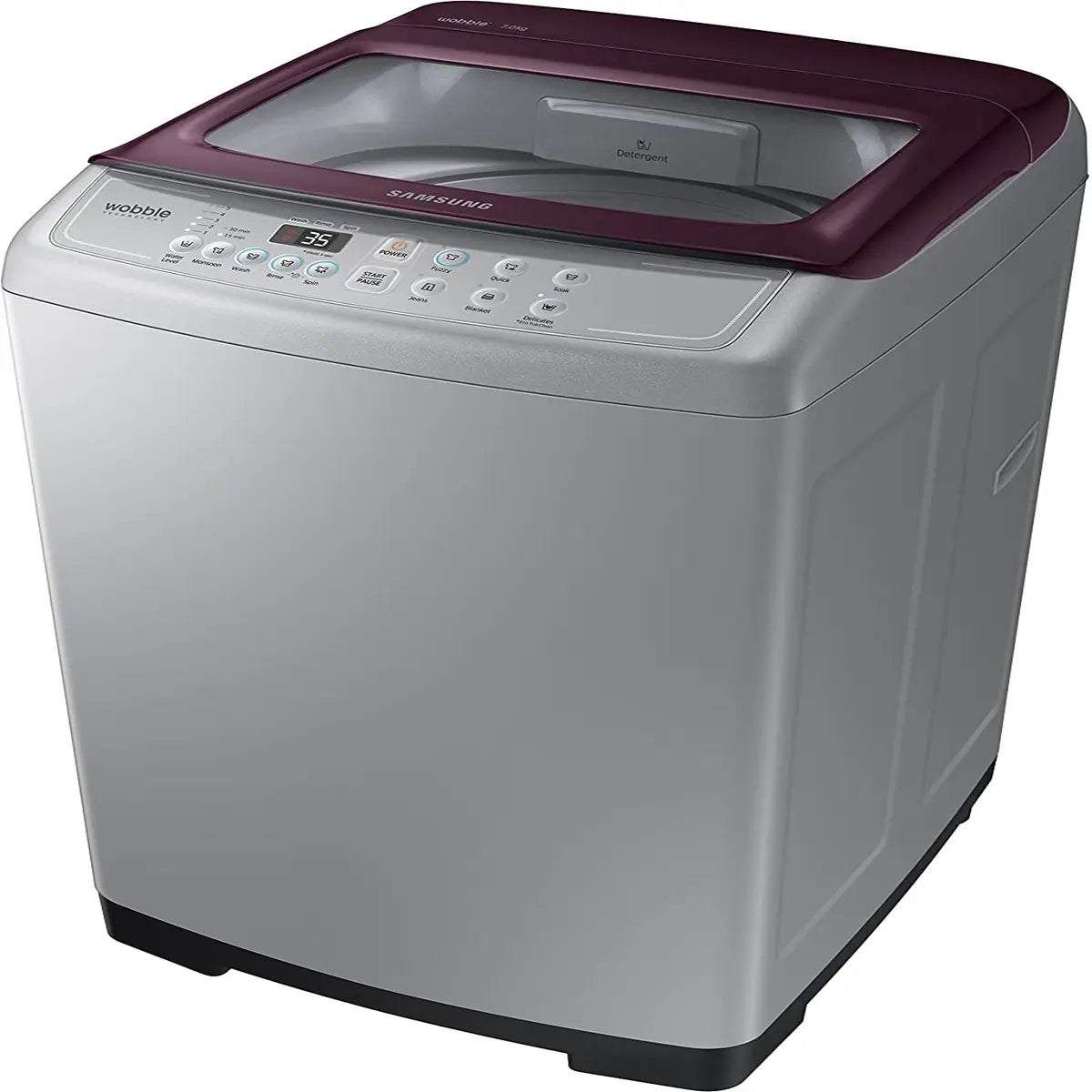 Samsung 7 kg Fully-Automatic Top Loading Washing Machine (WA70M4300HP/TL, Imperial Silver)