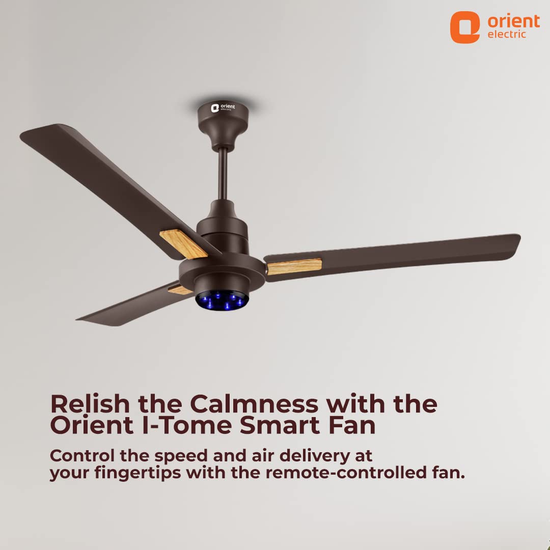 Orient Electric Fan I-Tome Smart 1200mm Smoke Brown