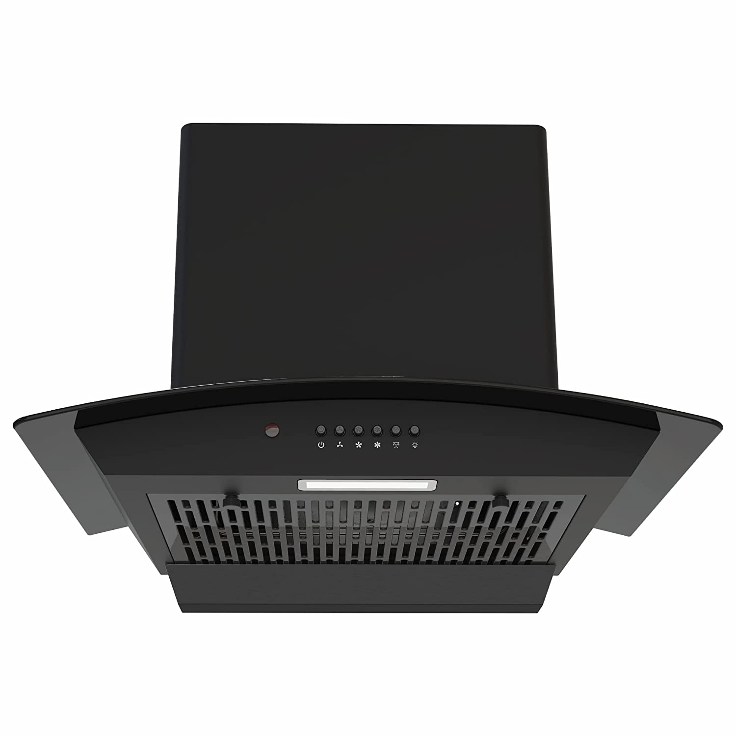 Elica 60 cm 1310 m3/hr Filterless Auto Clean Chimney (FLCG PB 600 HAC NERO, Push Button Control, Black)