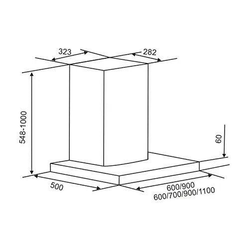 Kaff Mark MX 70 cm Kitchen Chimney
