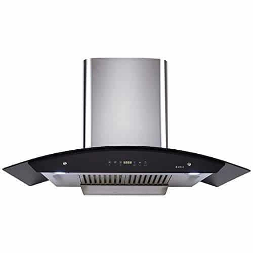 Elica 90 cm 1200 m3/hr Auto Clean Chimney (WD HAC TOUCH BF 90 MS Black)