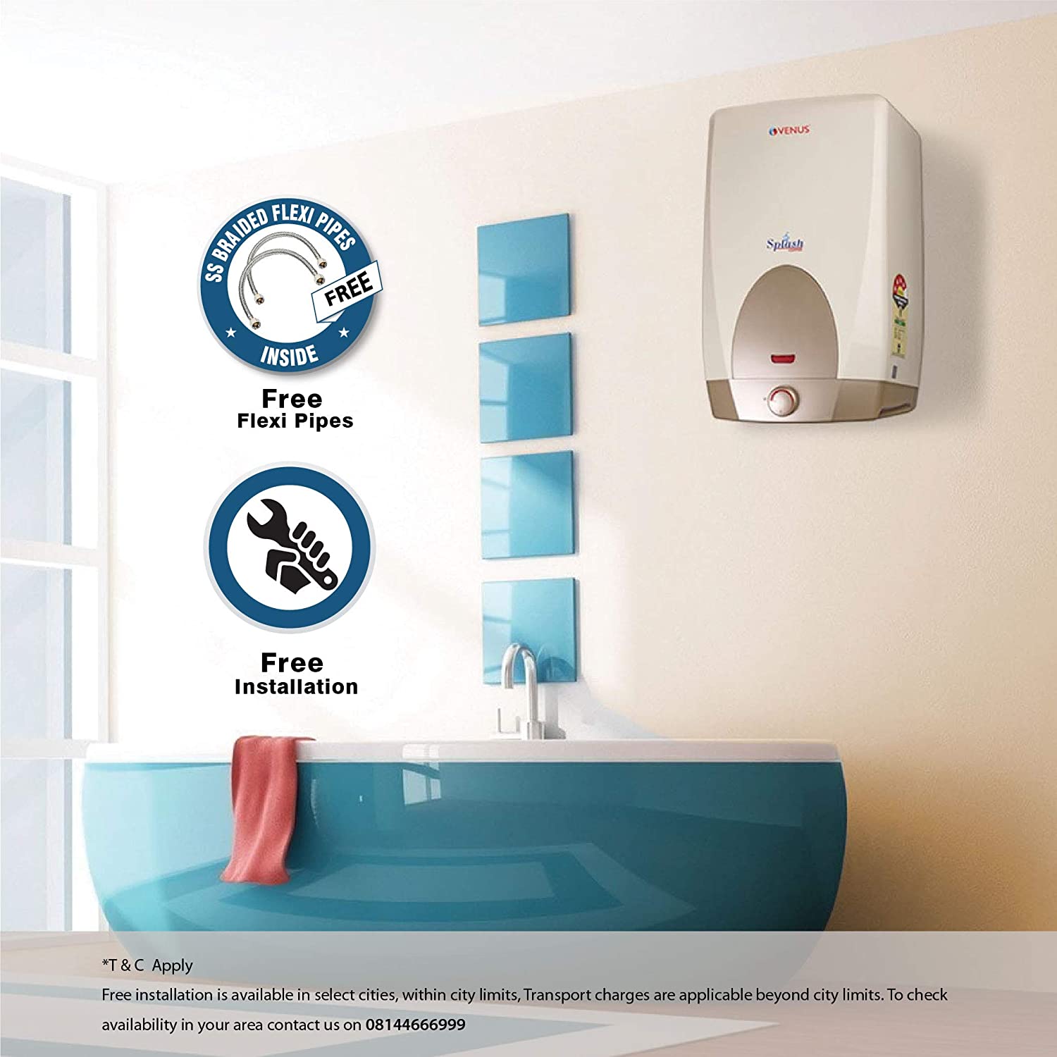 Venus  25CU 25L Water Heater Ivory 3 Star Rating