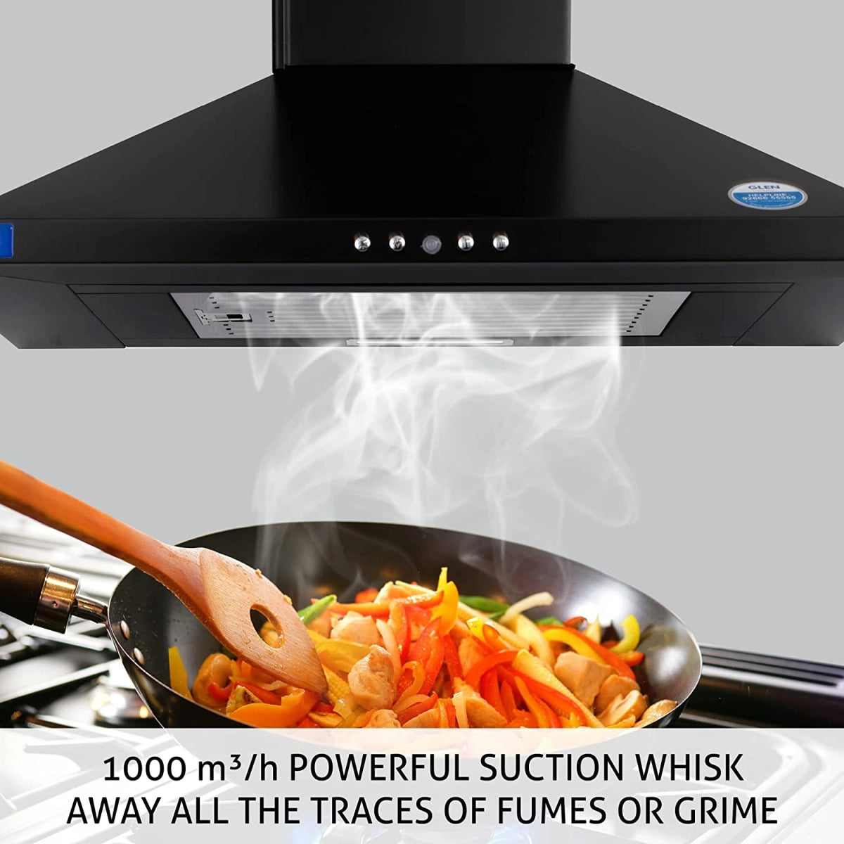 Glen Kitchen Chimney 6049 BLK 60 BF