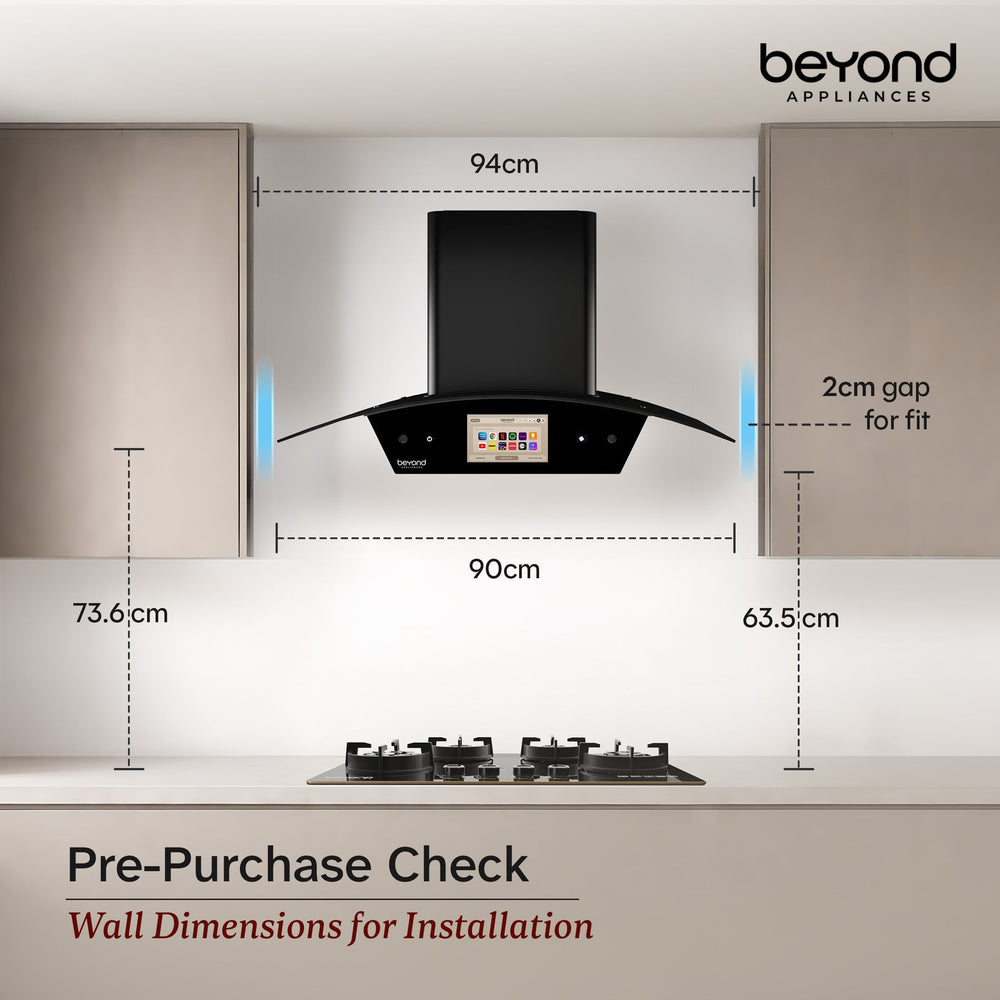 Product dimensions and installation