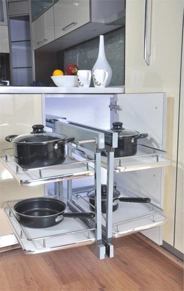 Inox Blanco Magic Corner-Double Pll Out