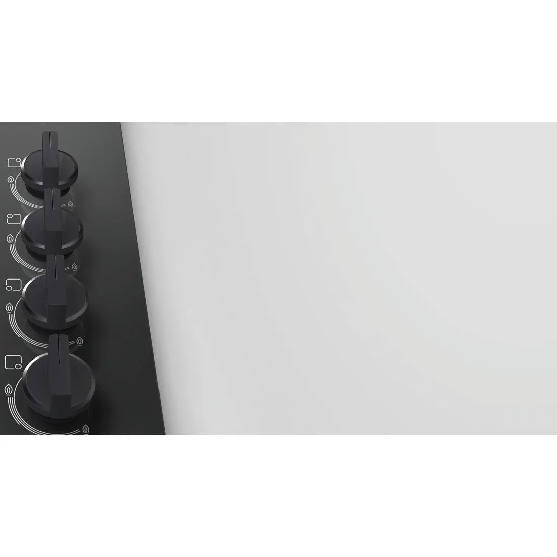 Bosch Built in Gas HOB POH6B6B10I, 4 burners, Glass, Black