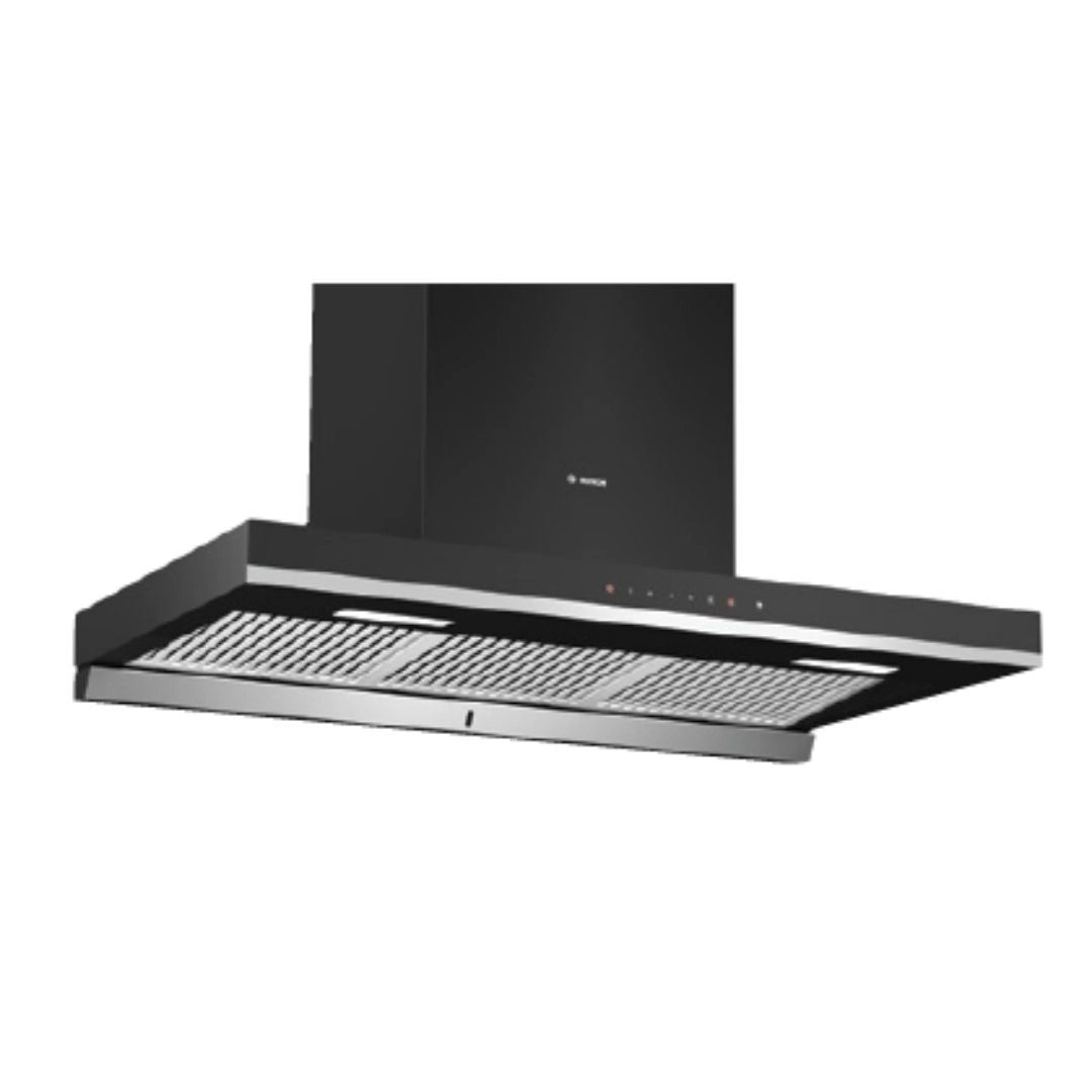 Bosch Chimney Self Clean Wall Mounted Touch Control Baffle Filter Series DWBA98J60I BLACK 90CM