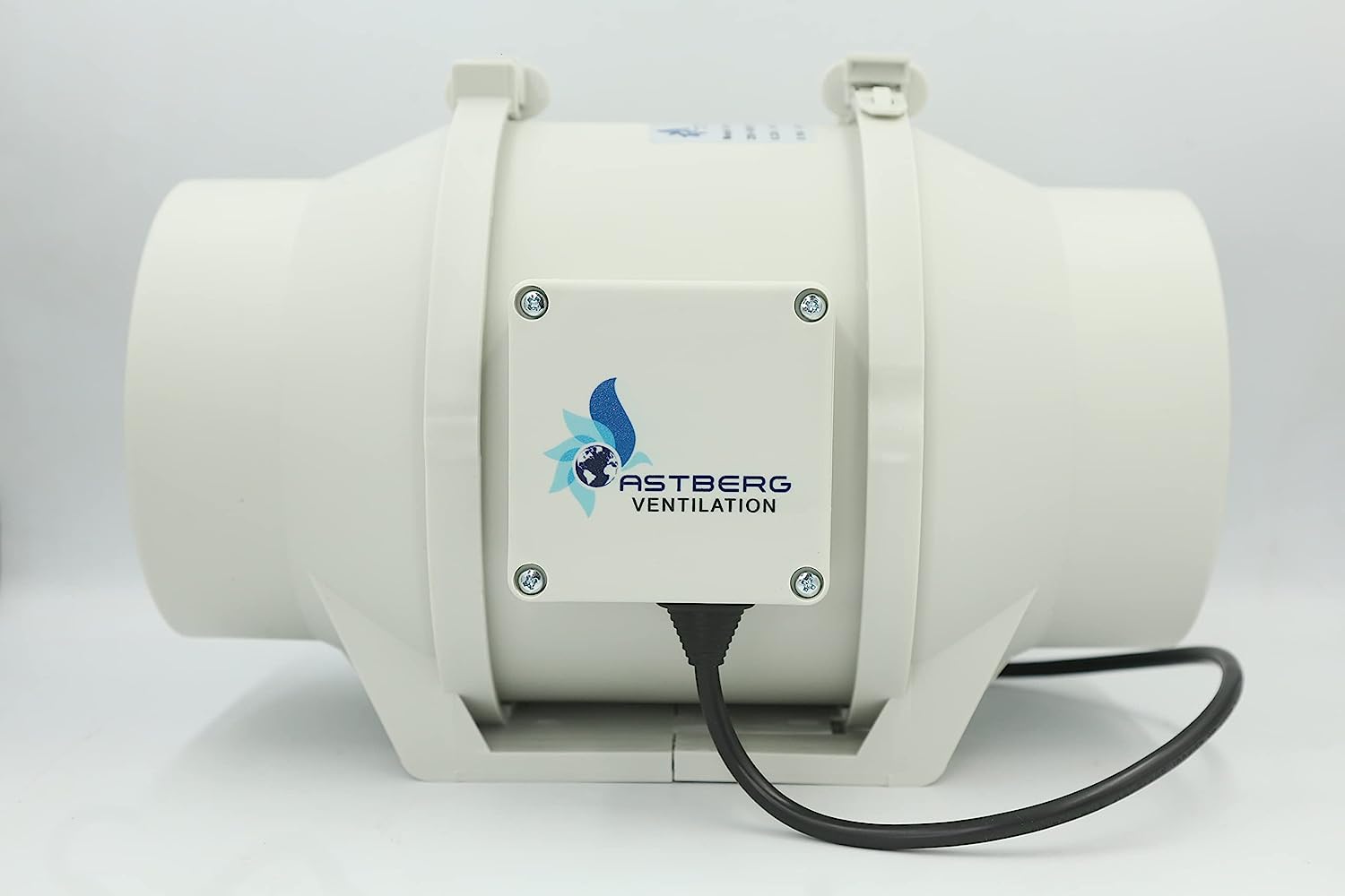 Astberg AF200 (200mm/8) (840CMH/494CFM) Silent Mix Flow/Inline Duct Fan/Duct Exhaust/Inline Exhaust/Circular Inline Fan