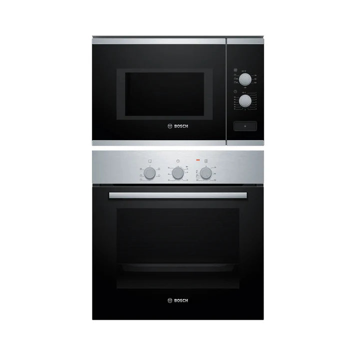 Bosch BEL550MS0I Built-in Microwave + HBF011BR1I Built-in Oven Combo